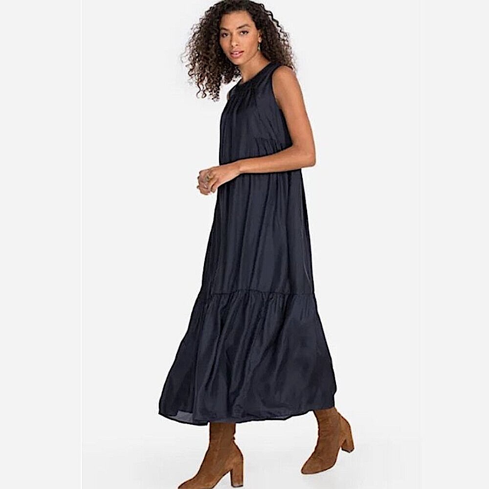 JOHNNY WAS x PETE GRETA Silk Maxi Dress Black